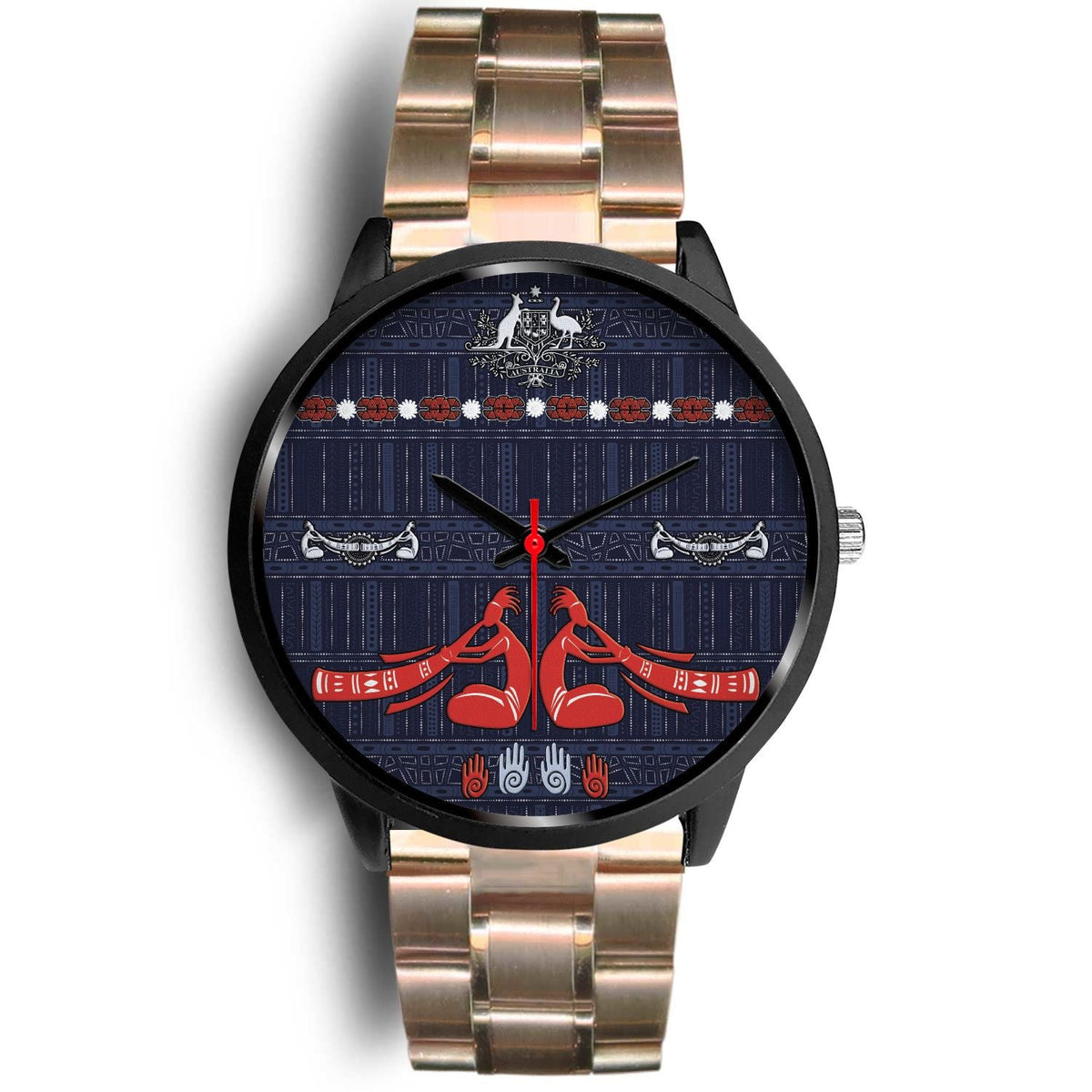 black-watch-australian-didgeridoo-watch-australian-coat-of-arms-unisex