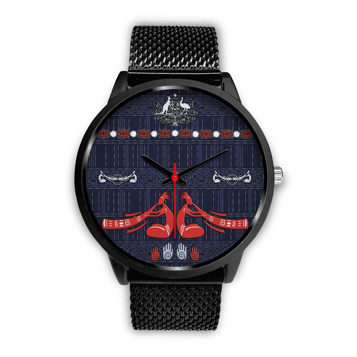 black-watch-australian-didgeridoo-watch-australian-coat-of-arms-unisex