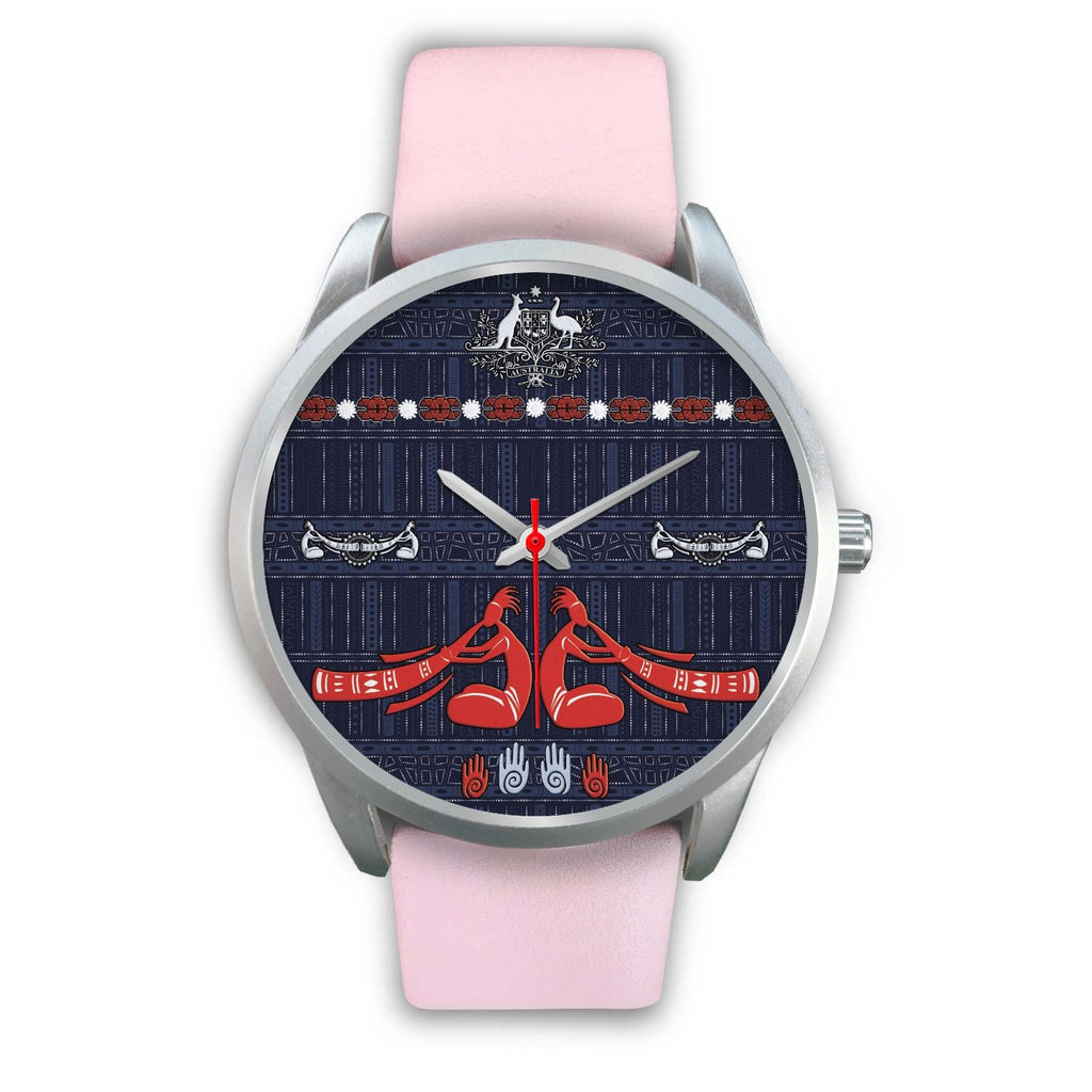 silver-watch-didgeridoo-australia-watch-australian-coat-of-arms-unisex-1