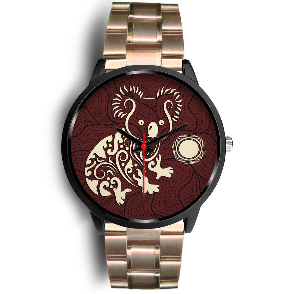 aboriginal-watch-koala-patterns-treasure-black-watch