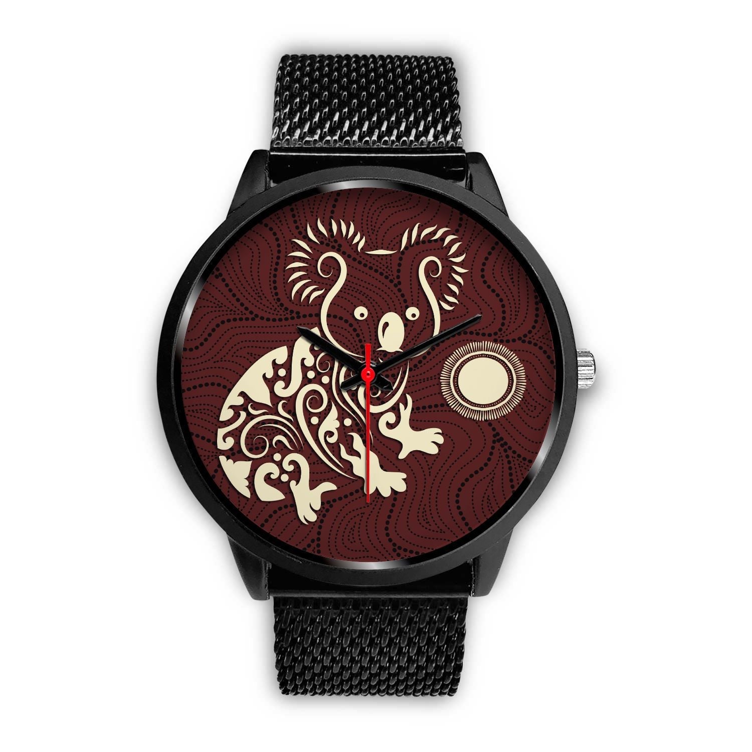 aboriginal-watch-koala-patterns-treasure-black-watch