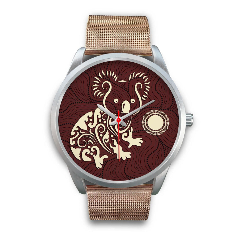 aboriginal-watch-koala-patterns-treasure-silver-watch
