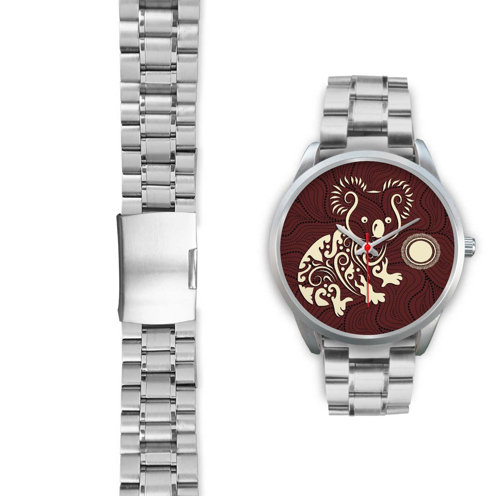 aboriginal-watch-koala-patterns-treasure-silver-watch