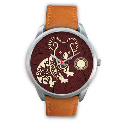 aboriginal-watch-koala-patterns-treasure-silver-watch
