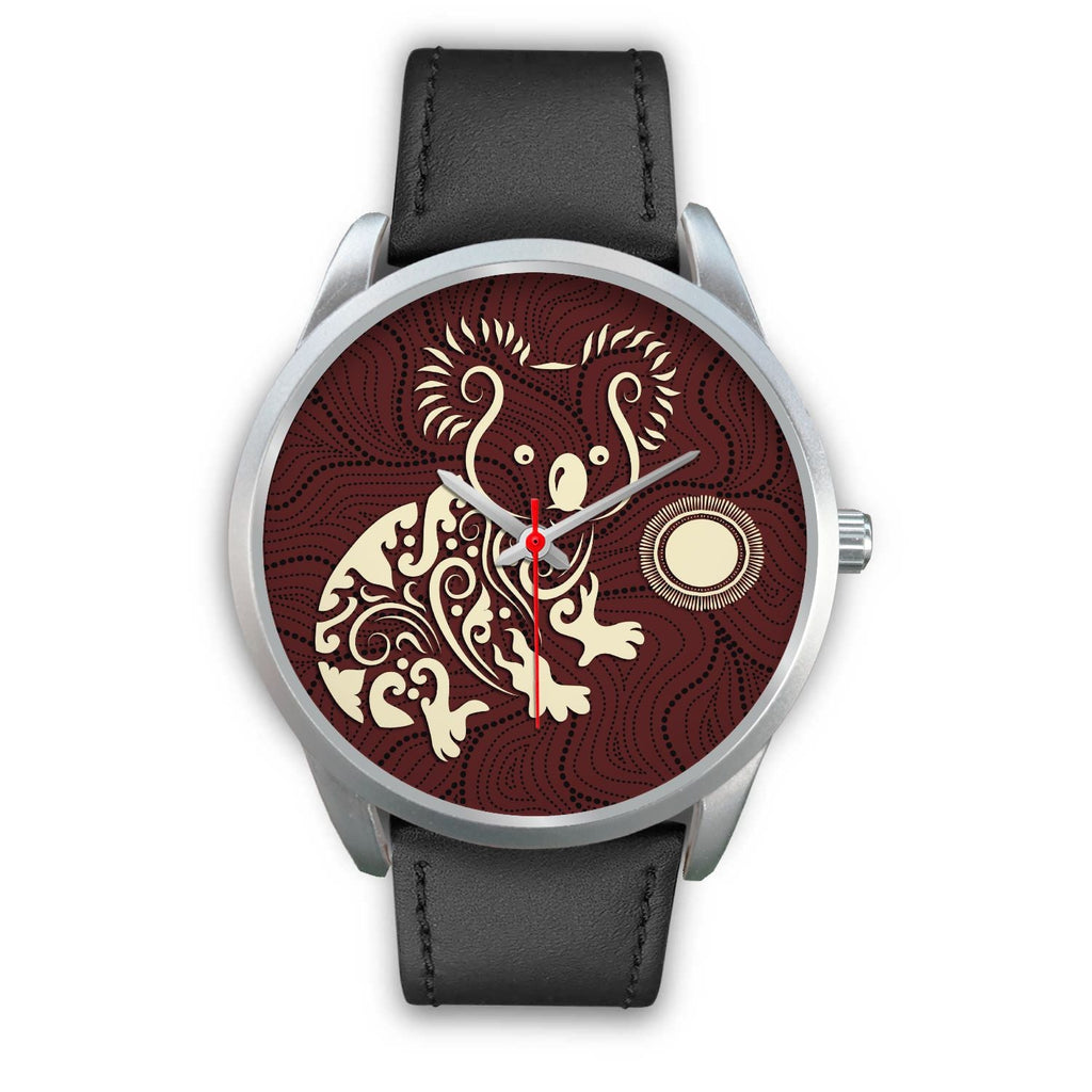 aboriginal-watch-koala-patterns-treasure-silver-watch