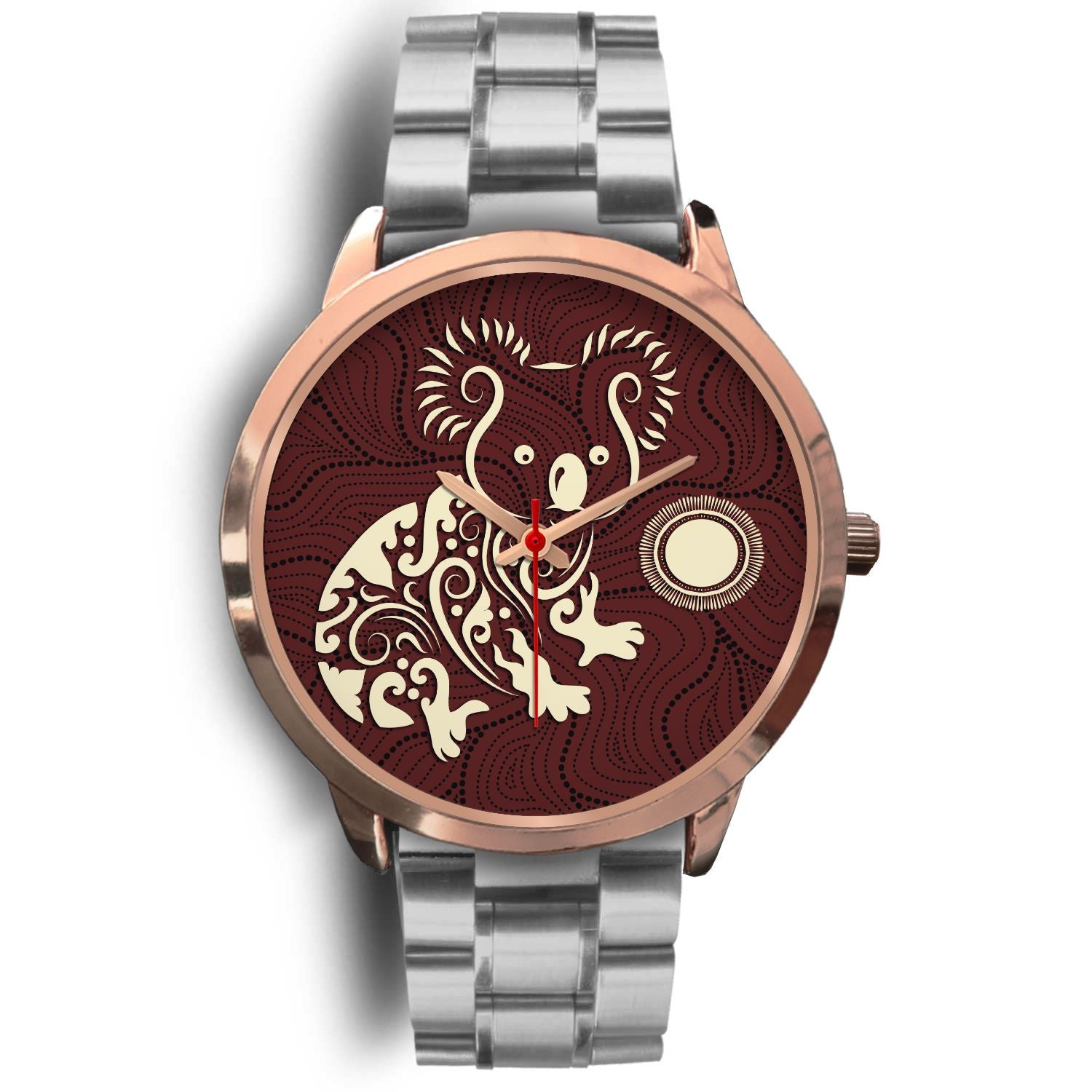aboriginal-watch-koala-patterns-treasure-rose-gold-watch