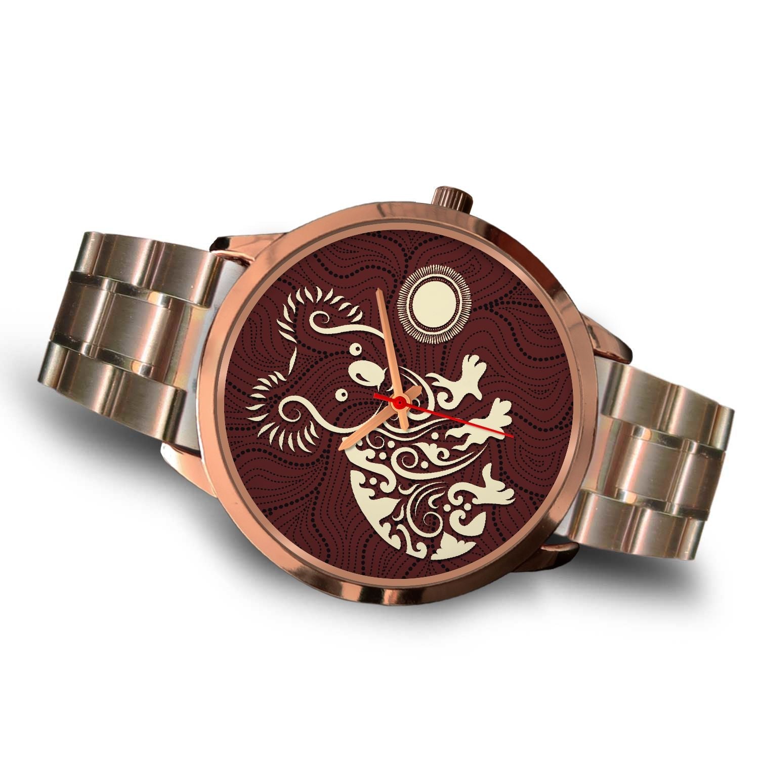 aboriginal-watch-koala-patterns-treasure-rose-gold-watch