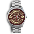 silver-watch-didgeridoo-australia-watch-australian-coat-of-arms-unisex