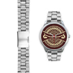 silver-watch-didgeridoo-australia-watch-australian-coat-of-arms-unisex