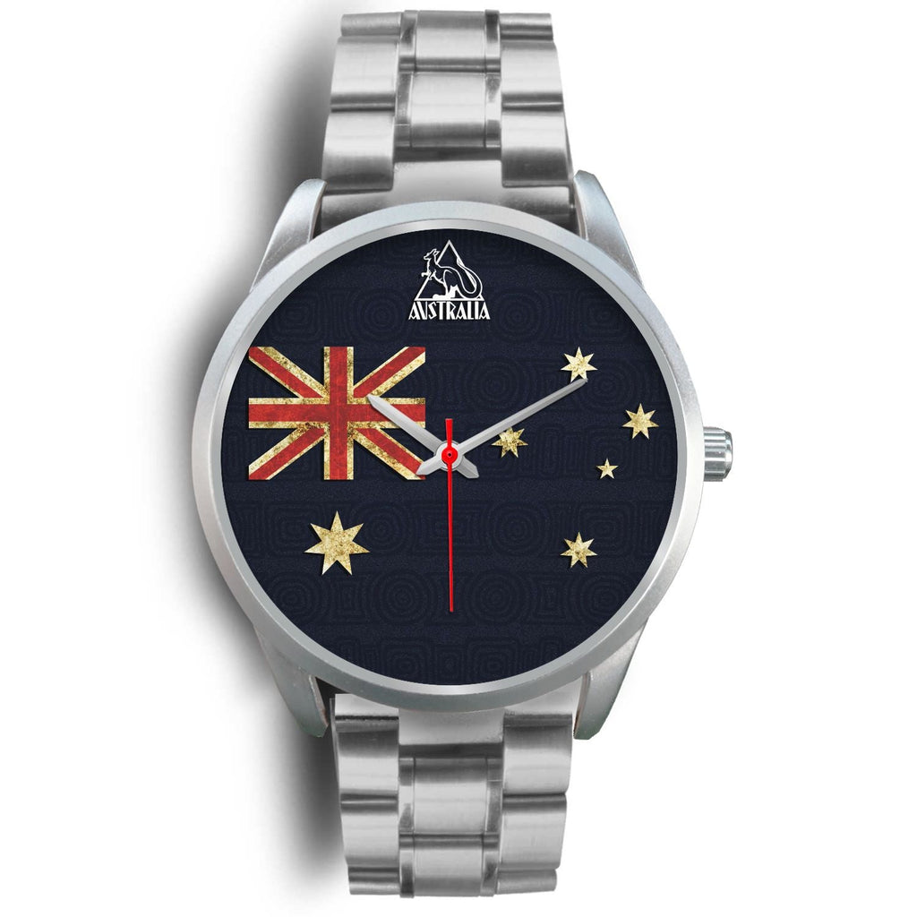 silver-watch-aus-flag-watch-vintage-kangaroo-symbol-unisex