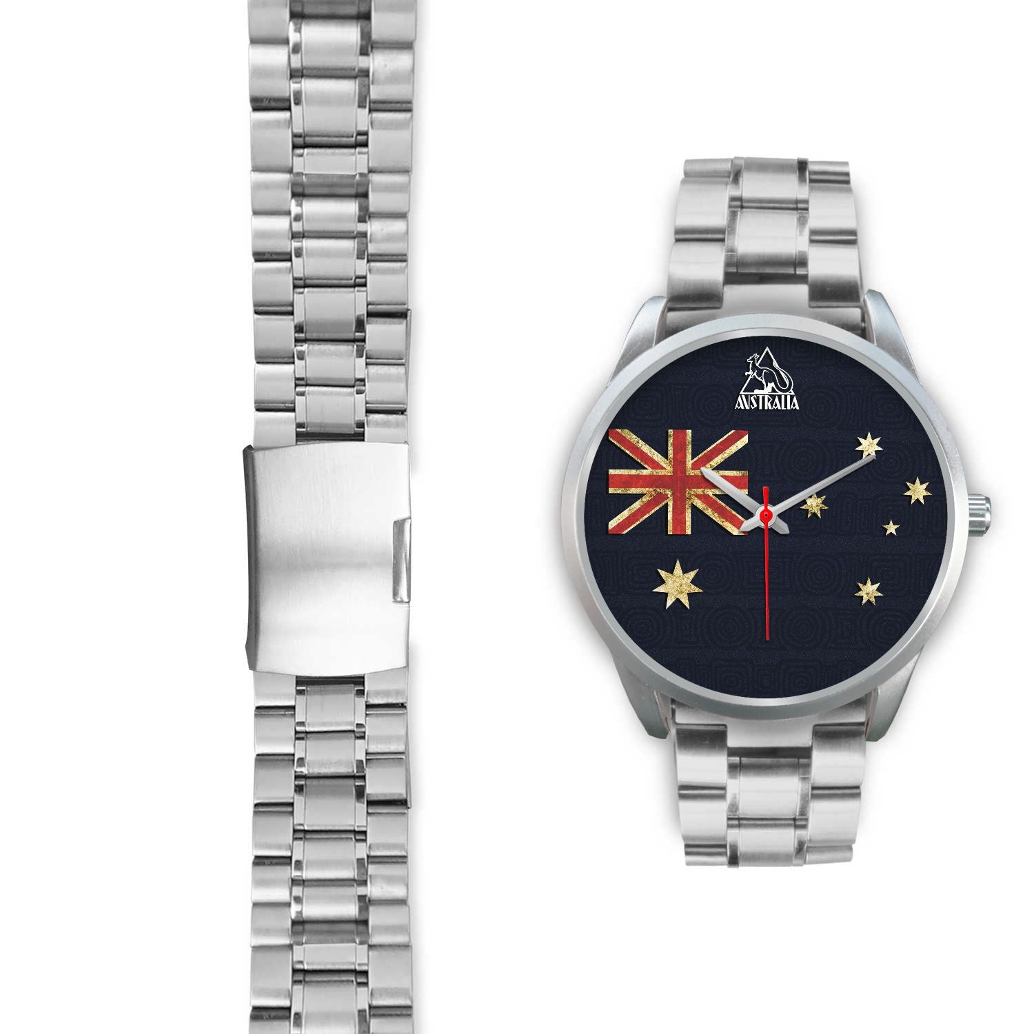 silver-watch-aus-flag-watch-vintage-kangaroo-symbol-unisex