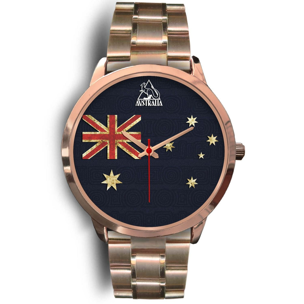 rose-gold-watch-aus-flag-watch-vintage-kangaroo-symbol-unisex