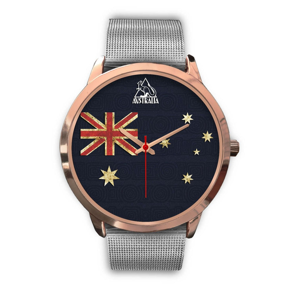 rose-gold-watch-aus-flag-watch-vintage-kangaroo-symbol-unisex