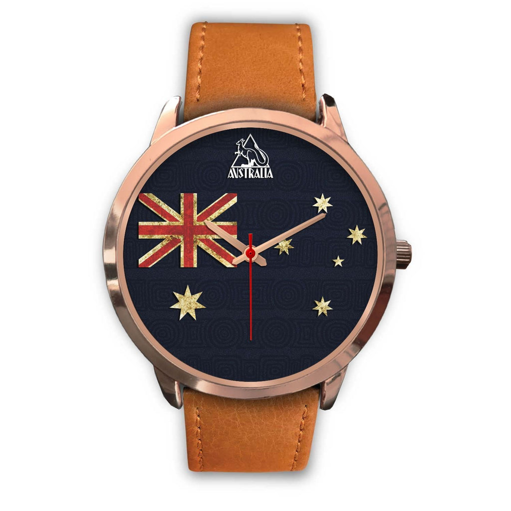 rose-gold-watch-aus-flag-watch-vintage-kangaroo-symbol-unisex