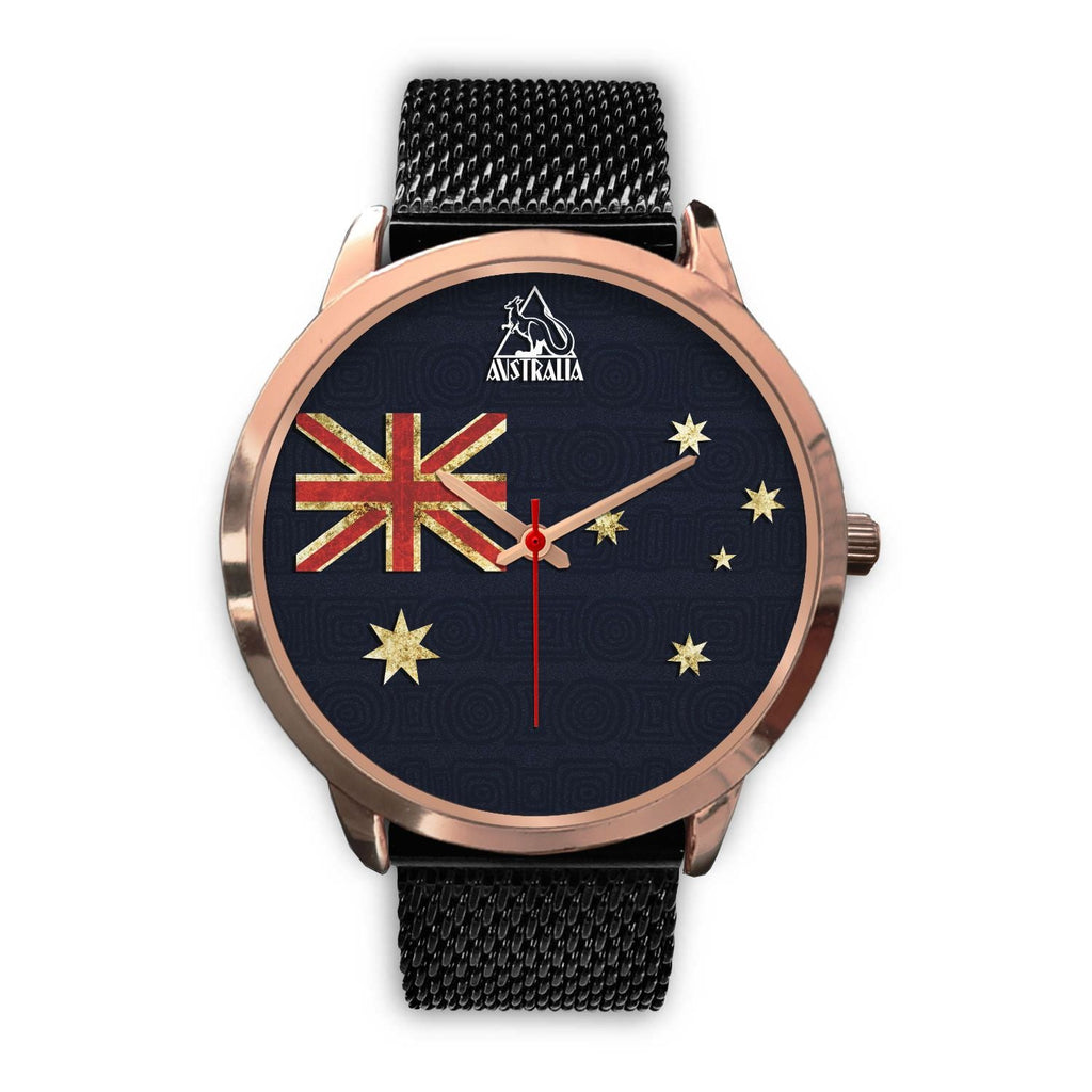 rose-gold-watch-aus-flag-watch-vintage-kangaroo-symbol-unisex