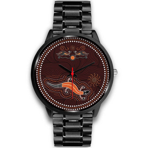 aboriginal-watch-lizard-watch-kangaroo-patterns-black-watch
