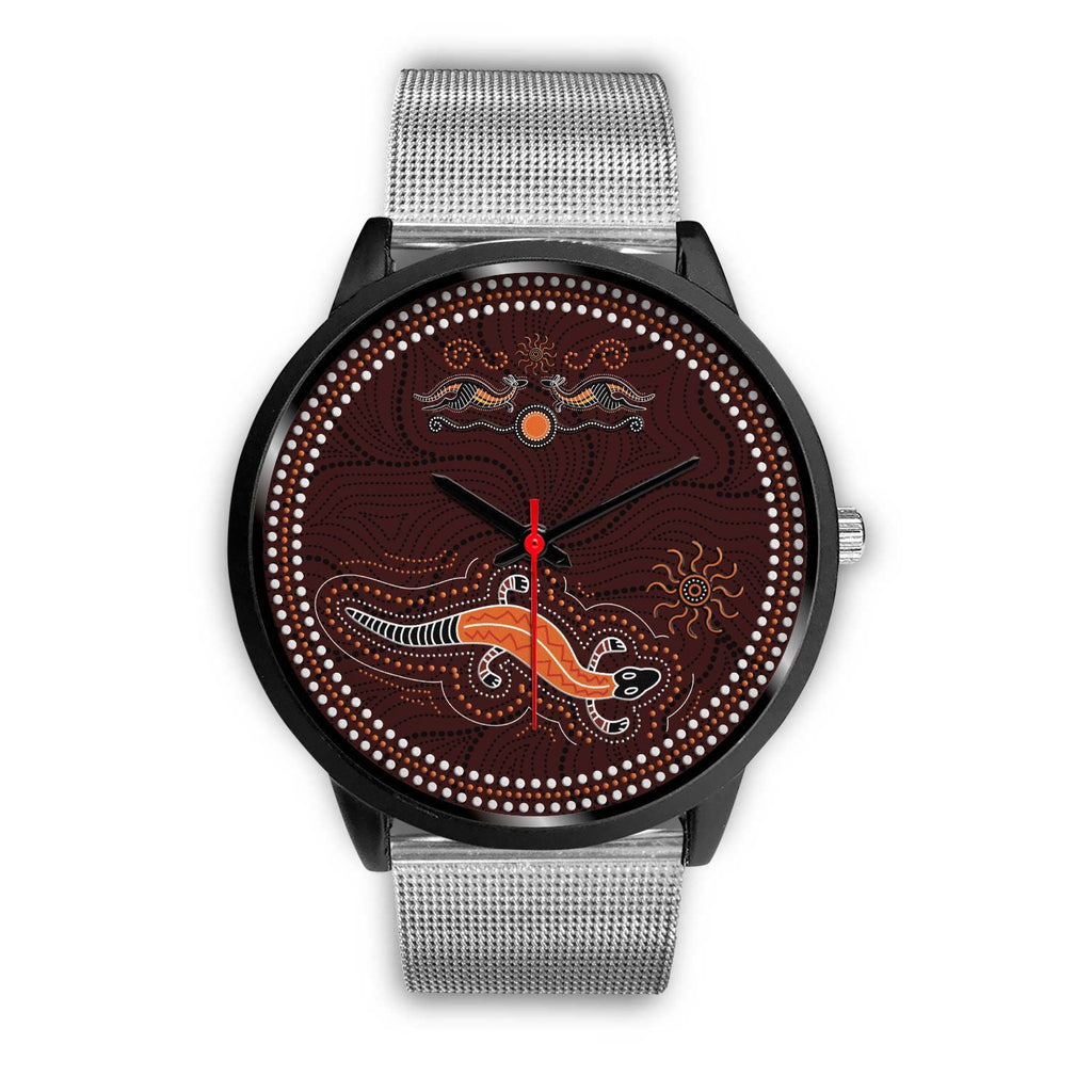 aboriginal-watch-lizard-watch-kangaroo-patterns-black-watch
