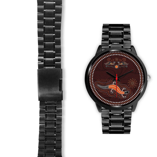 aboriginal-watch-lizard-watch-kangaroo-patterns-black-watch