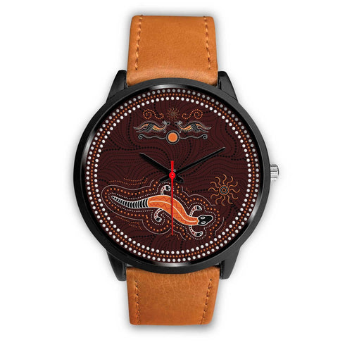 aboriginal-watch-lizard-watch-kangaroo-patterns-black-watch