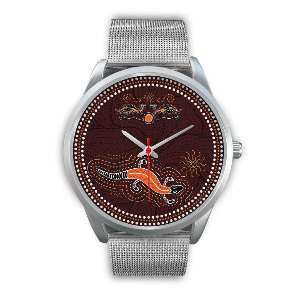 aboriginal-watch-lizard-watch-kangaroo-patterns-silver-watch