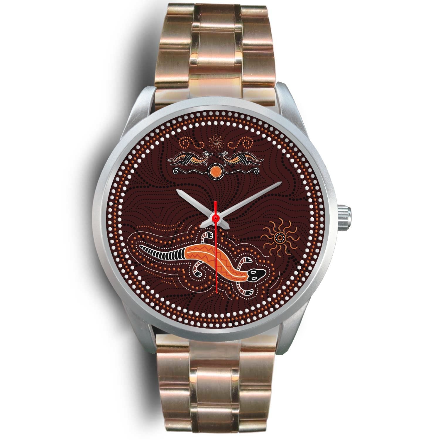 aboriginal-watch-lizard-watch-kangaroo-patterns-silver-watch