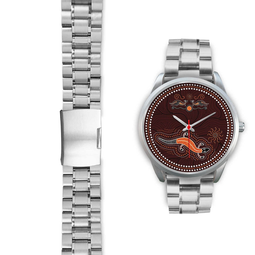 aboriginal-watch-lizard-watch-kangaroo-patterns-silver-watch