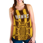 Hawks Indigenous Women Racerback Tank Hawthorn Football | Vibehoodie.co
