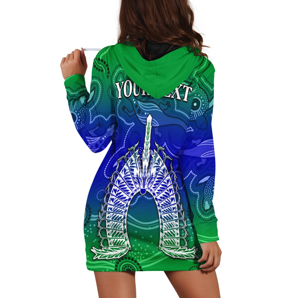 custom-personalised-torres-strait-islands-hoodie-dress-aboriginal-art-lizard-symbol-peace