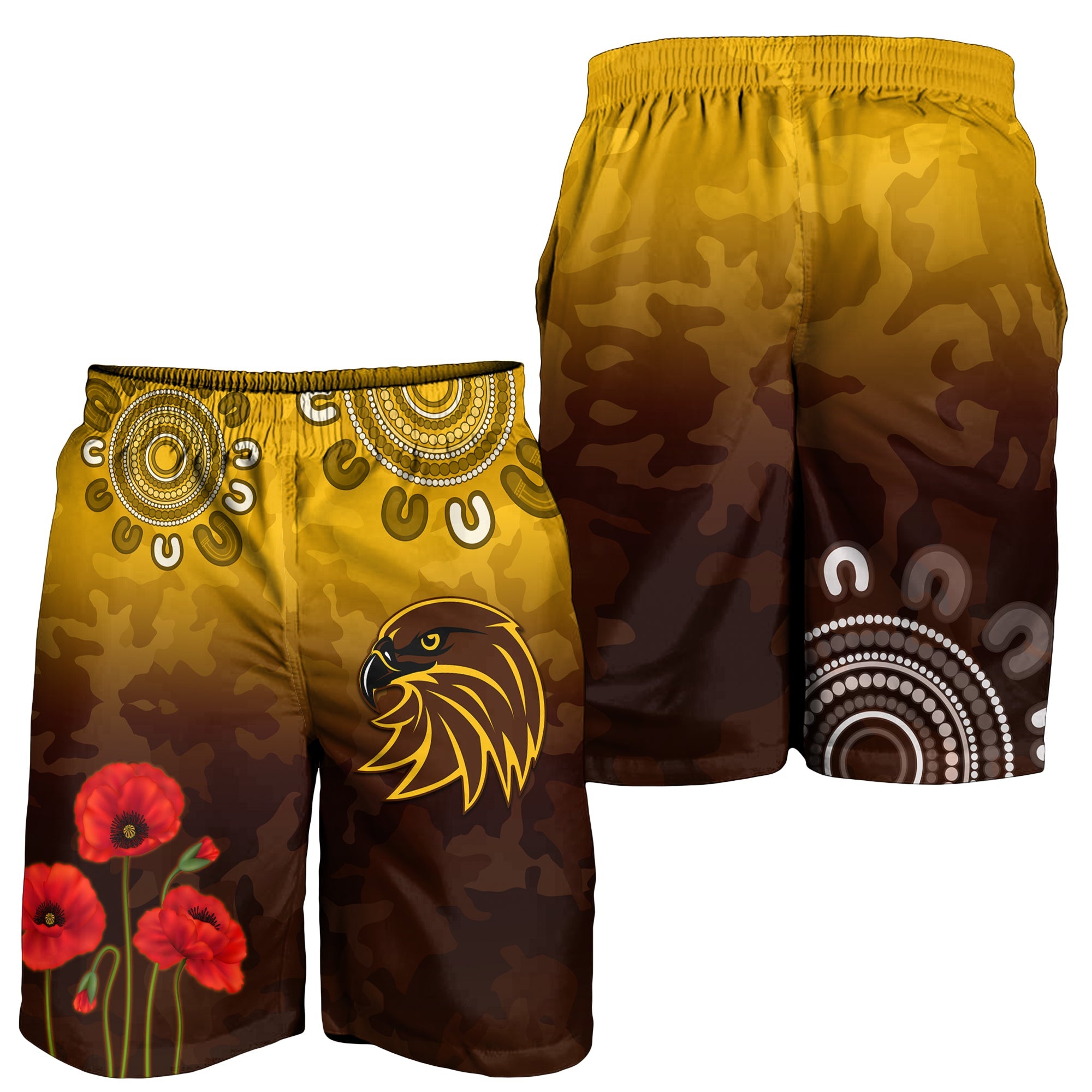 hawks-anzac-2022-men-shorts-hawthorn-football-aboriginal-poppy