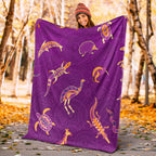 aboriginal-art-premium-blanket-animals-australia-version-purple