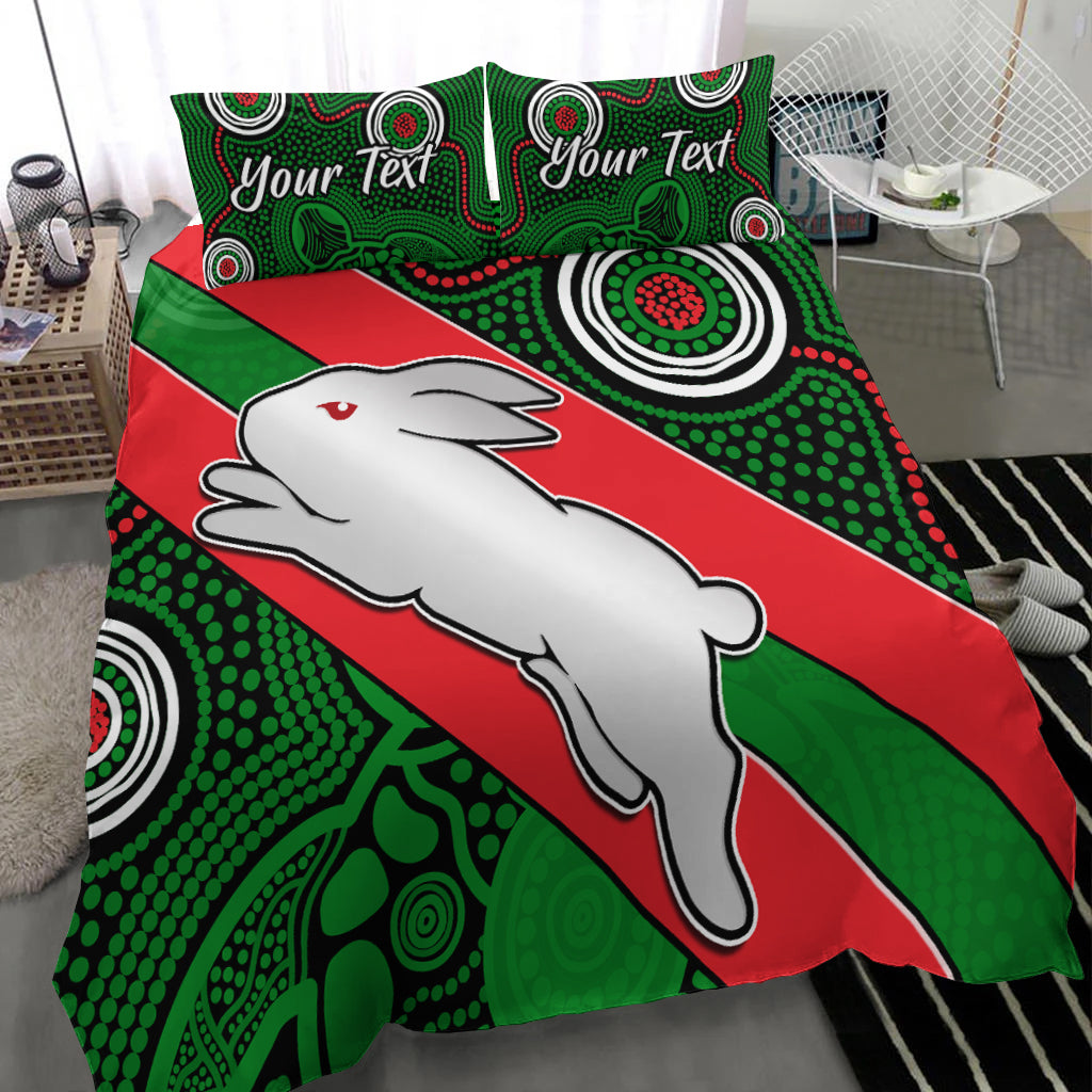 custom-personalised-rabbitohs-indigenous-bedding-set-brave