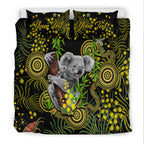 custom-personalised-golden-wattle-bedding-set-australia-acacia-pycnantha-mix-aboriginal
