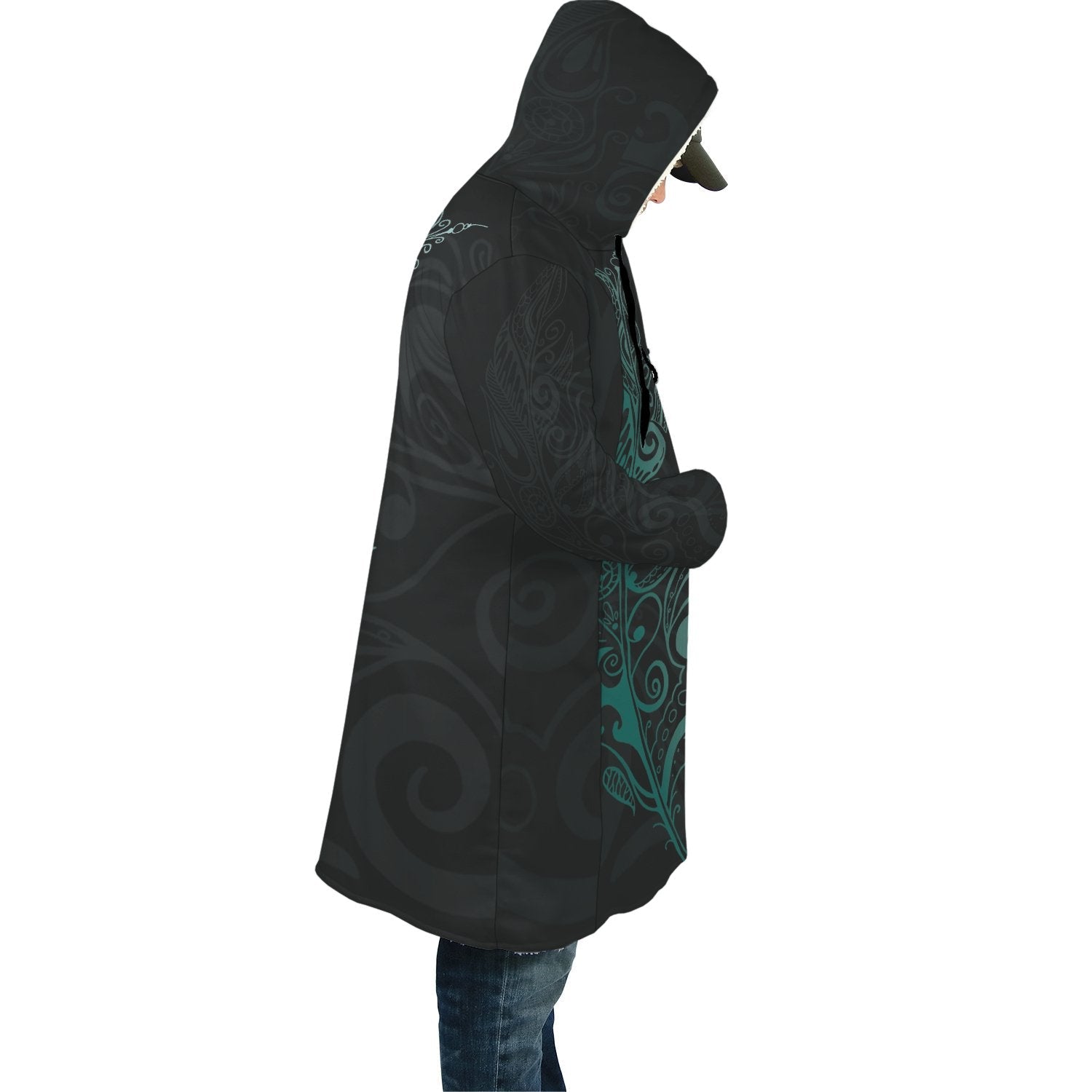 light-silver-fern-new-zealand-cloak-turquoise