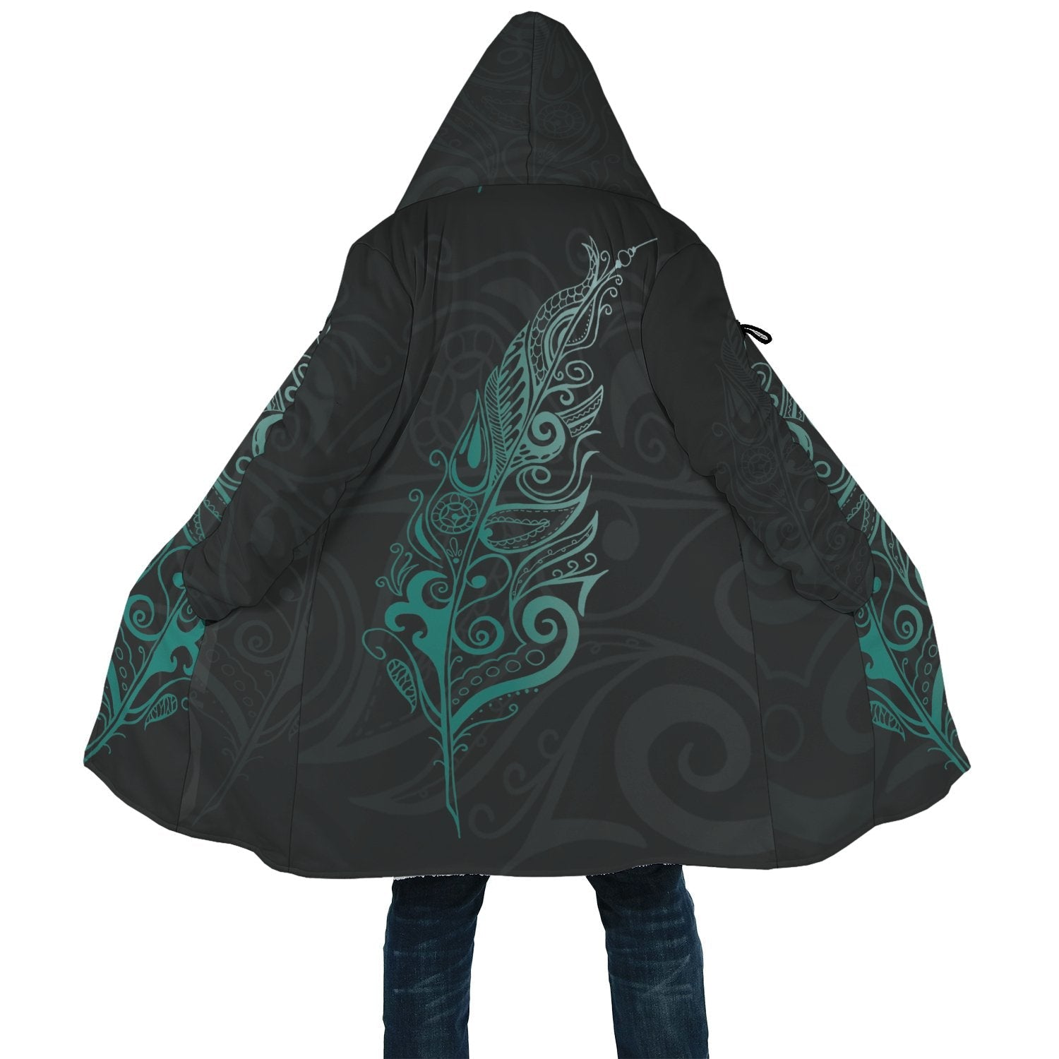 light-silver-fern-new-zealand-cloak-turquoise