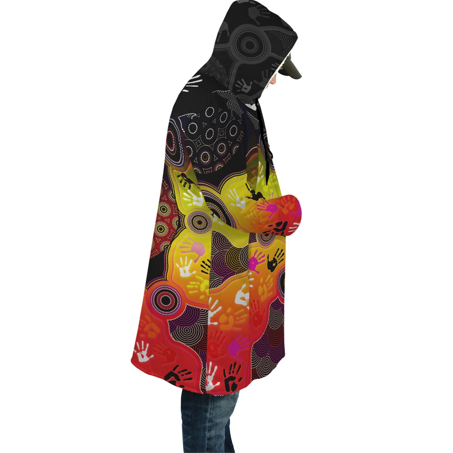 aboriginal-cloak-indigenous-circle-dot-painting-hand-art