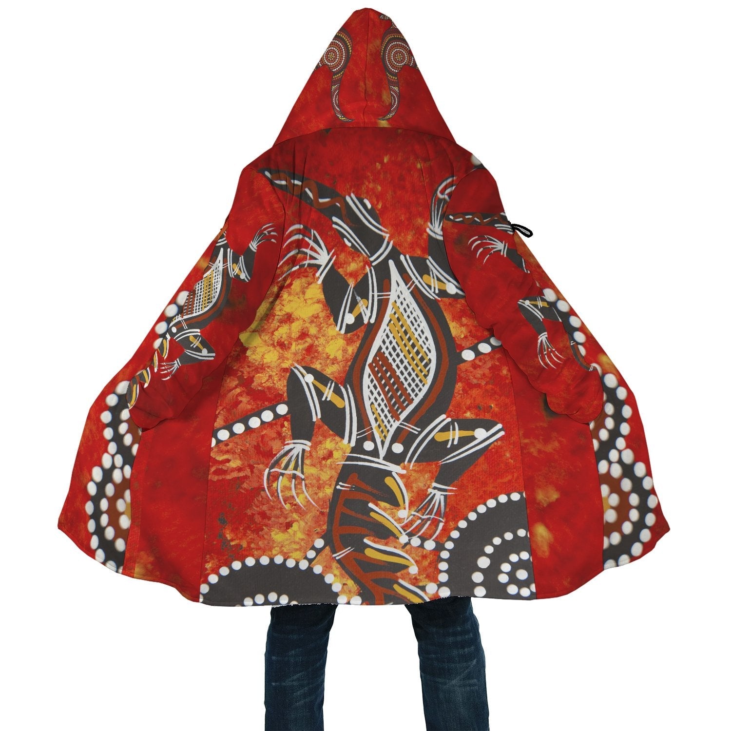 1staustrailia-cloak-crocodile-dot-painting