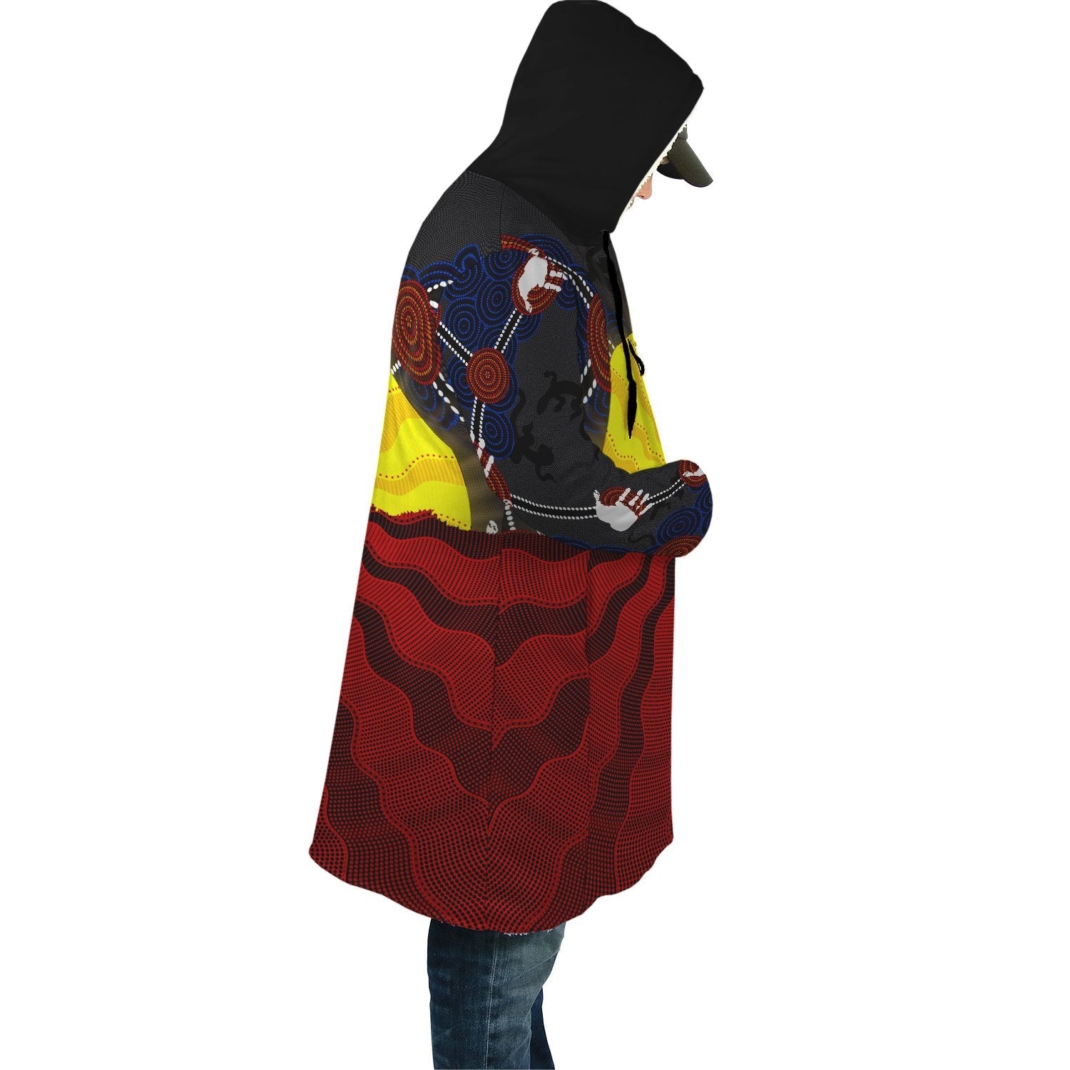 aboriginal-cloak-aboriginal-lives-matter-flag-sun-dot-painting