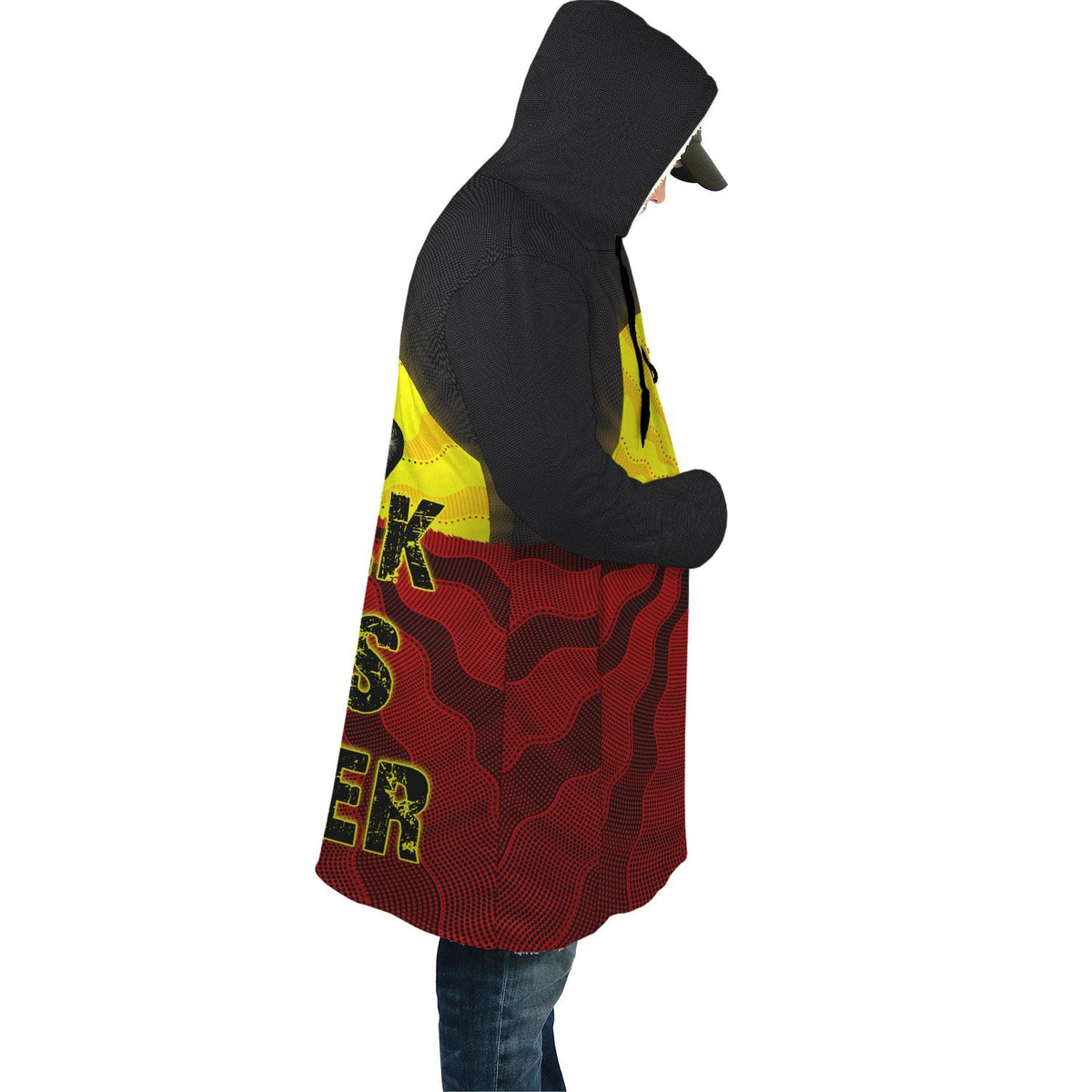 cloak-aboriginal-black-lives-matter-sun-dot-painting