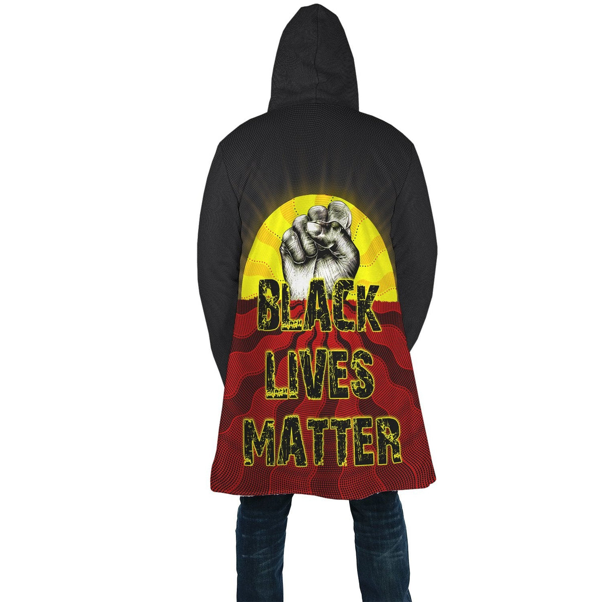 cloak-aboriginal-black-lives-matter-sun-dot-painting