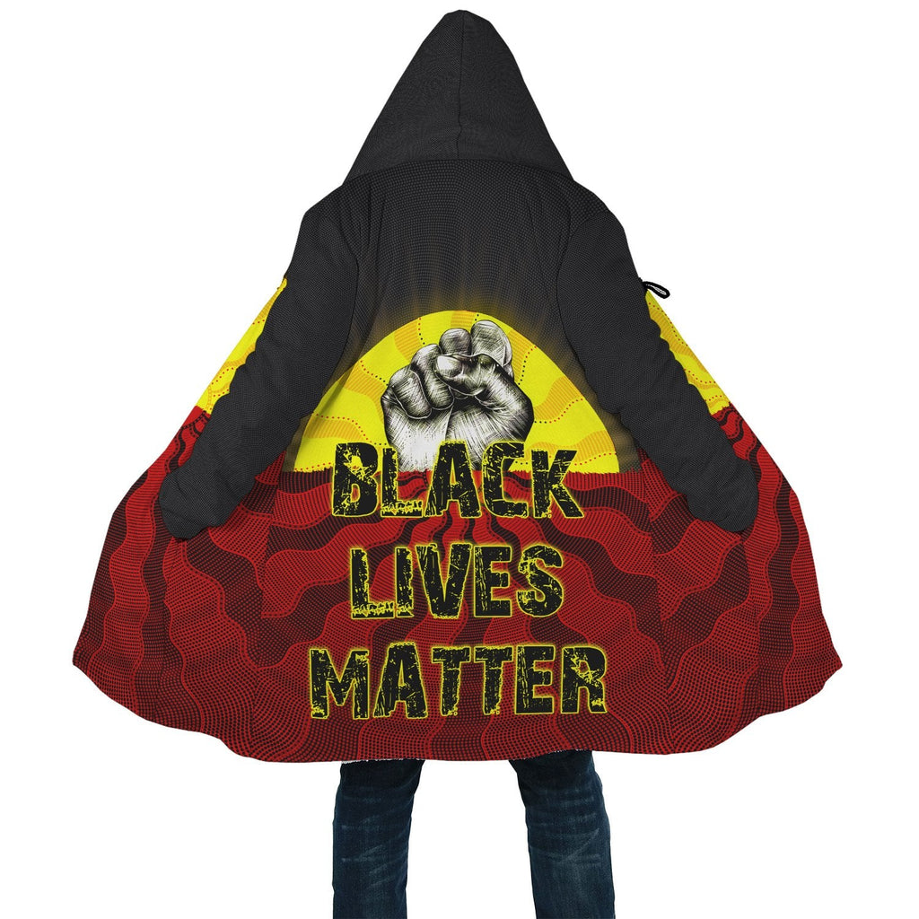cloak-aboriginal-black-lives-matter-sun-dot-painting