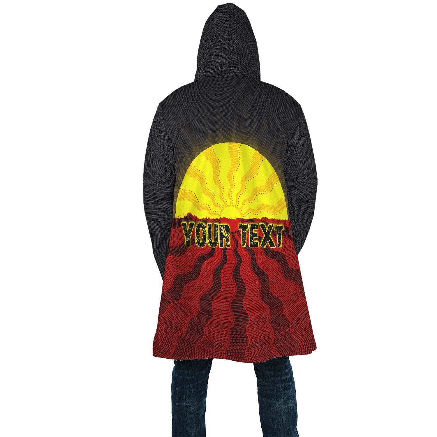 custom-aboriginal-cloak-black-lives-matter-sun-dot-painting