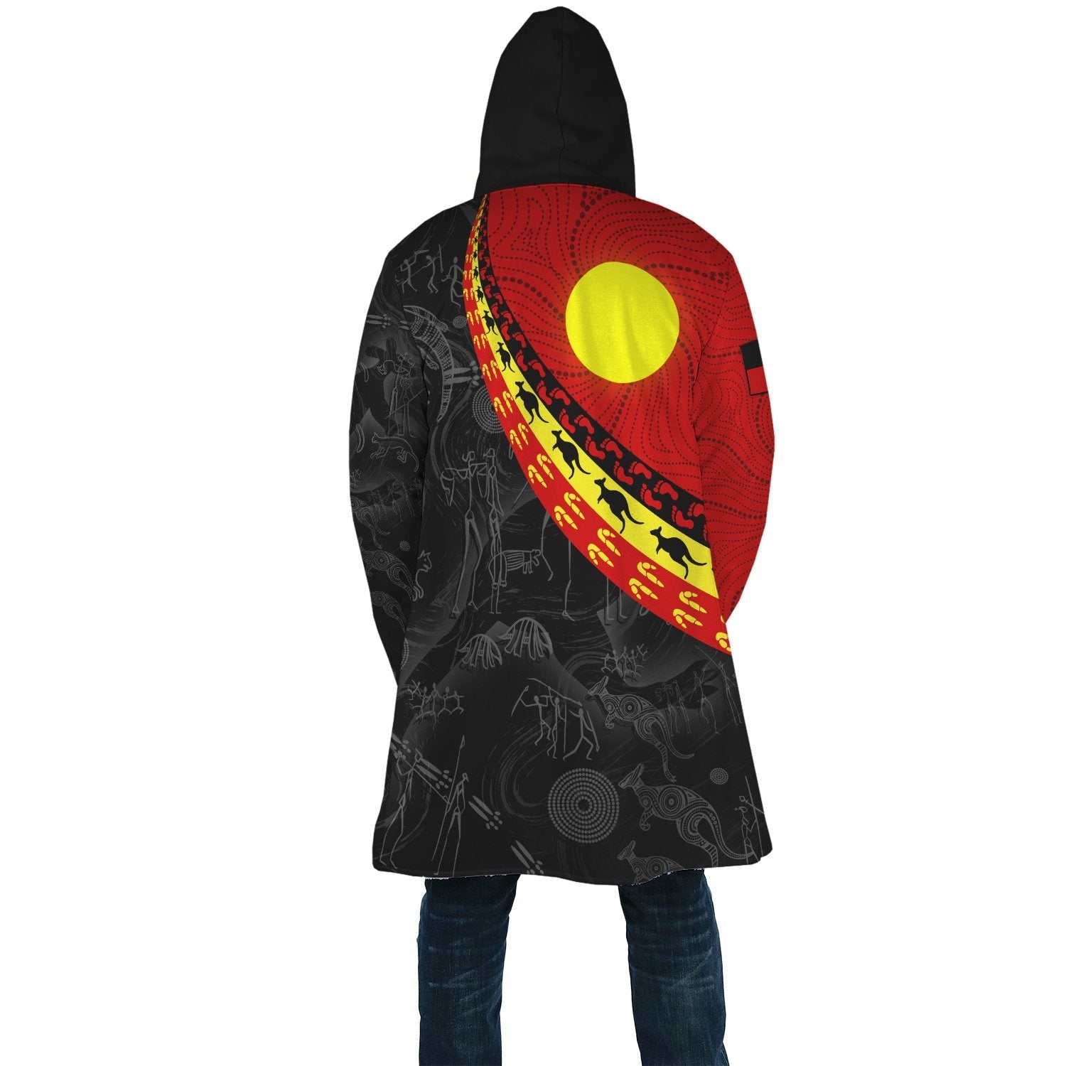 aboriginal-cloaks-indigenous-flag-circle-dot-painting