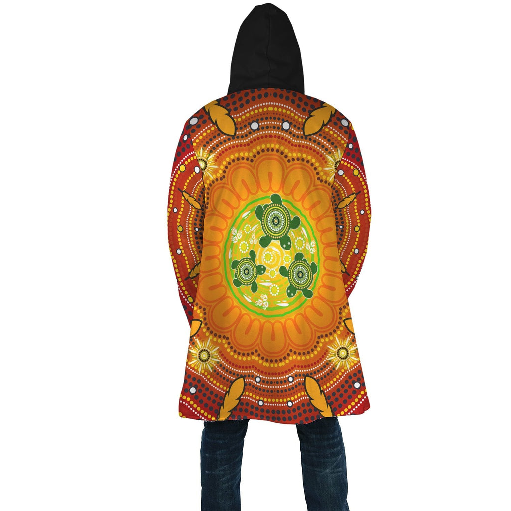 aboriginal-cloak-turtle-circle-dot-painting-art