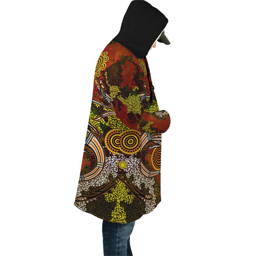 aboriginal-cloak-kangaroo-and-lizard-dot-painting-art