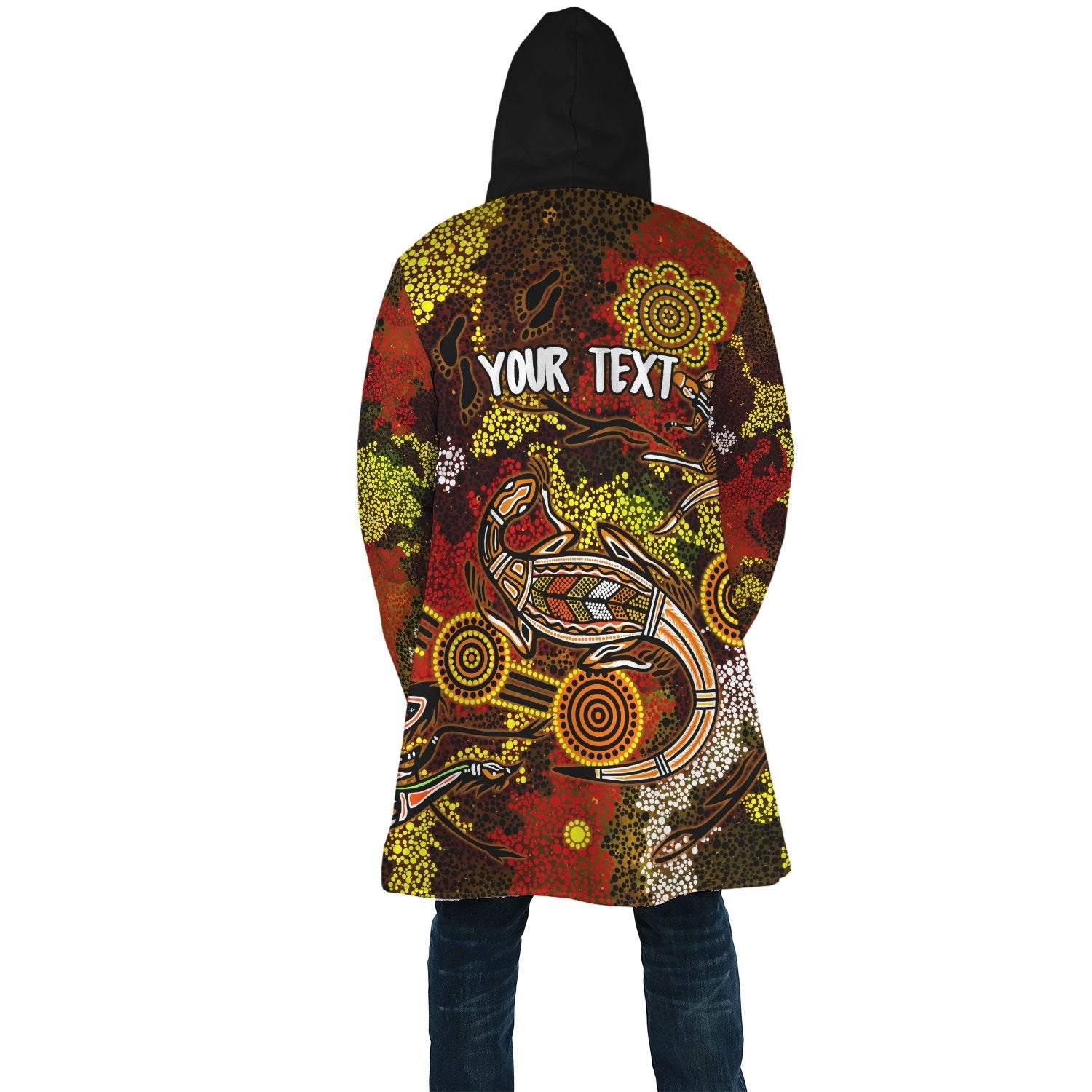 custom-aboriginal-cloak-kangaroo-and-lizard-dot-painting-art