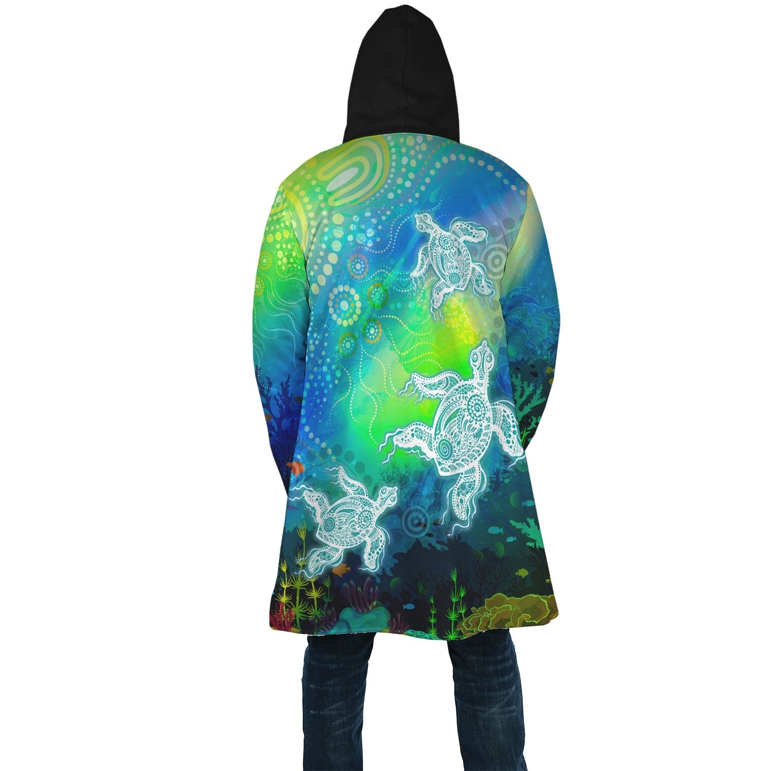 aboriginal-cloak-indigenous-turtle-ocean-dot-painting-art
