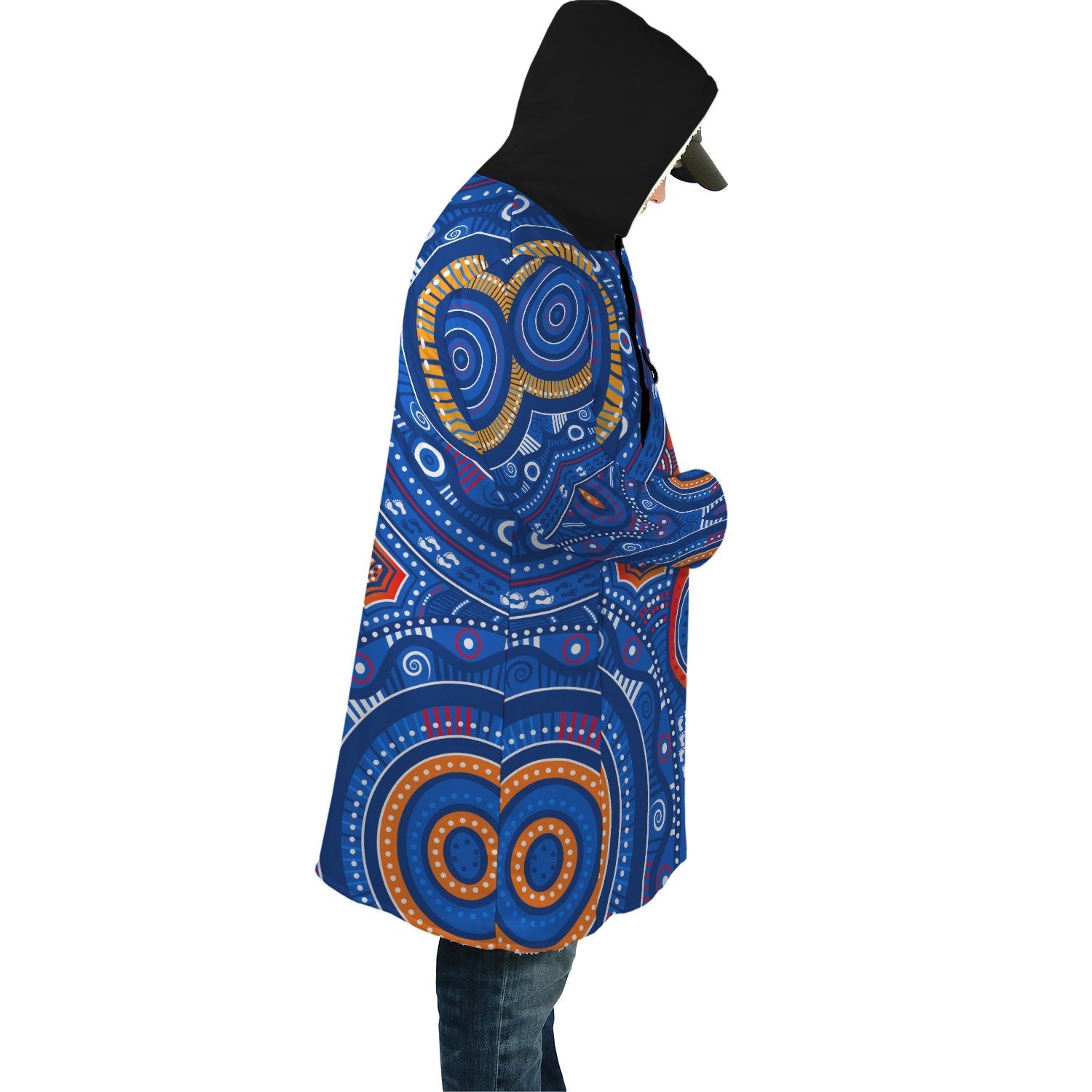 aboriginal-cloak-indigenous-footprint-patterns-blue-color