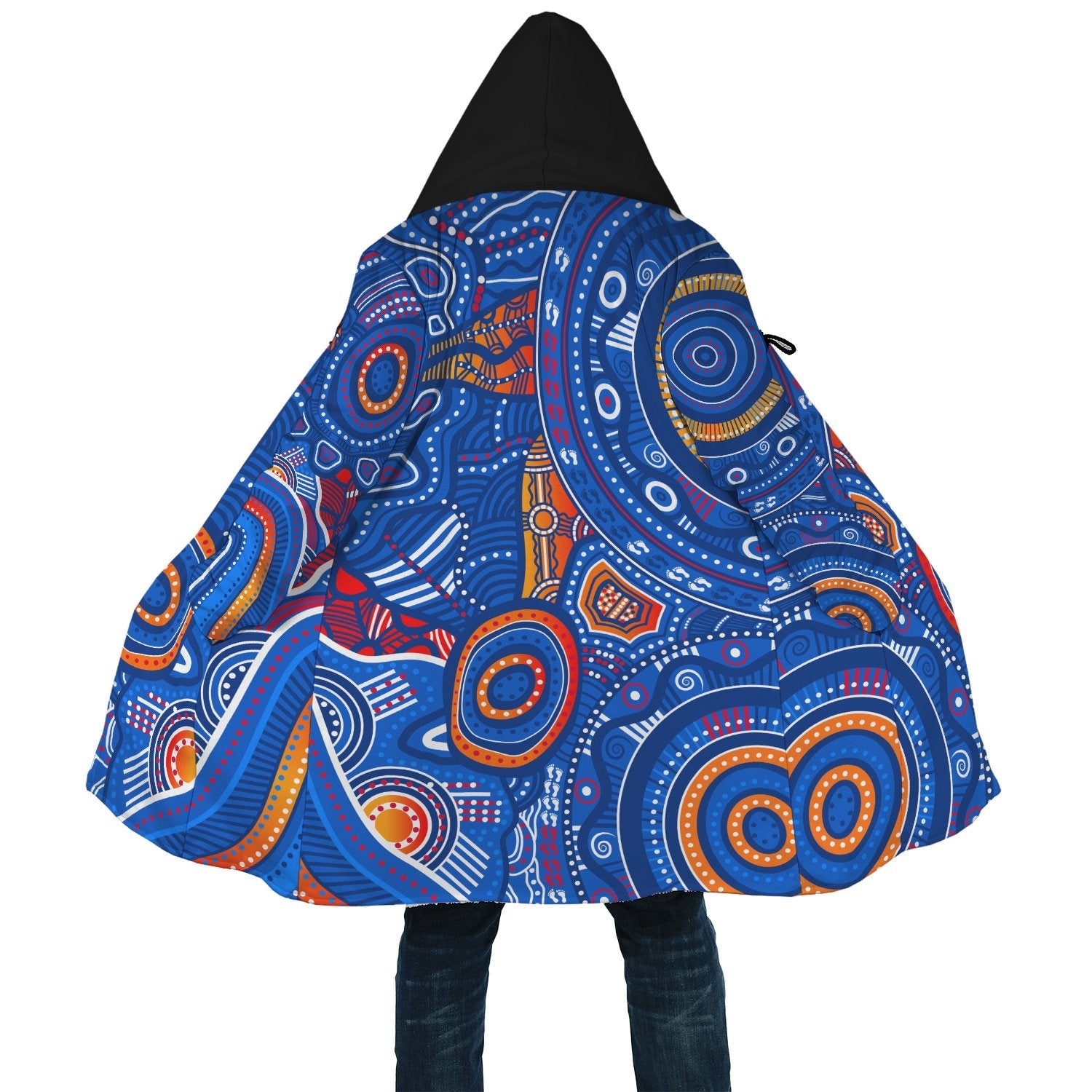 aboriginal-cloak-indigenous-footprint-patterns-blue-color