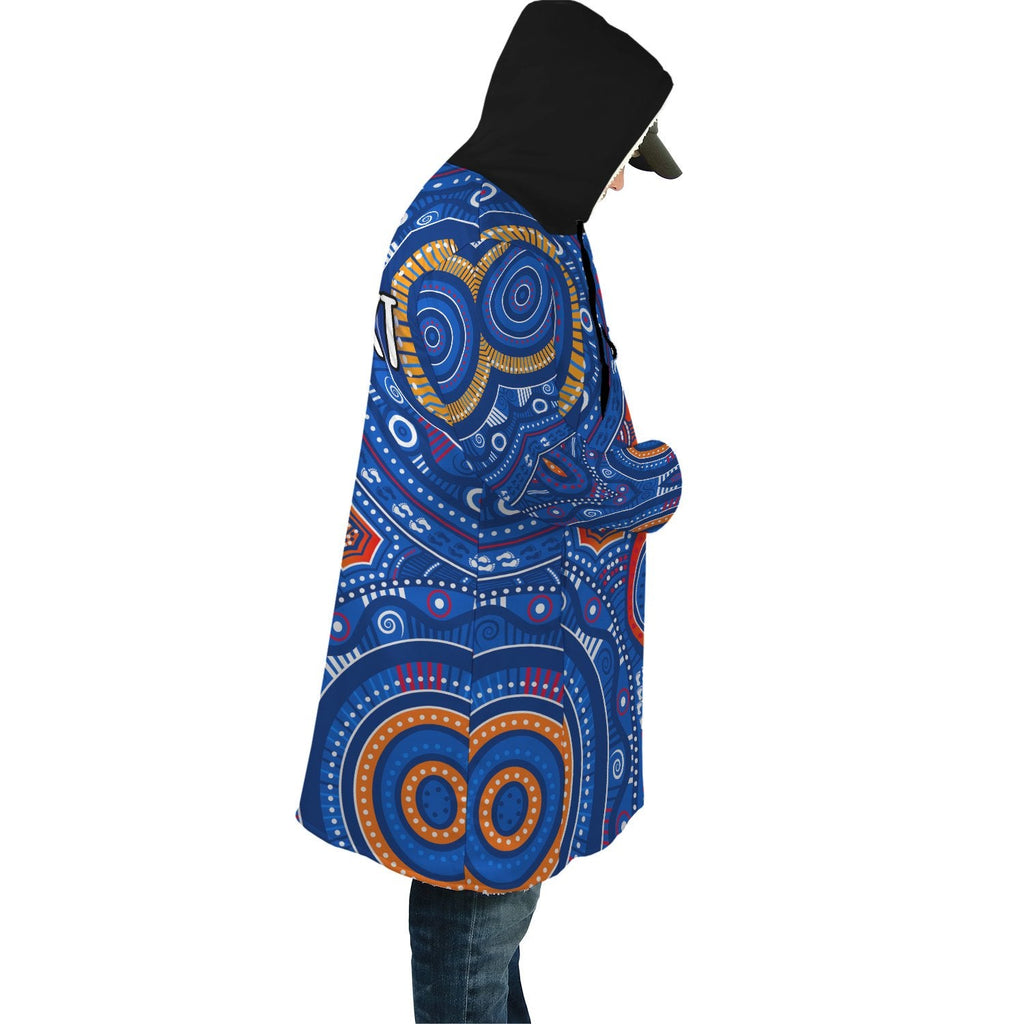 custom-text-aboriginal-cloak-indigenous-footprint-patterns-blue-color
