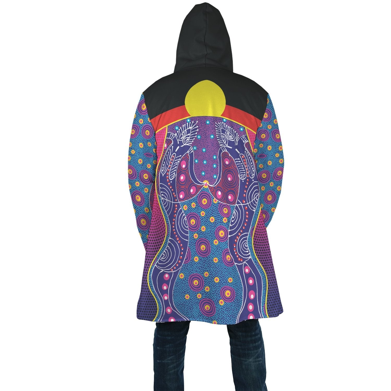 cloak-aboriginal-sublimation-dot-pattern-style-violet